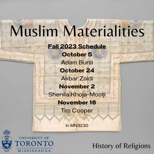 Muslim Materialities event poster