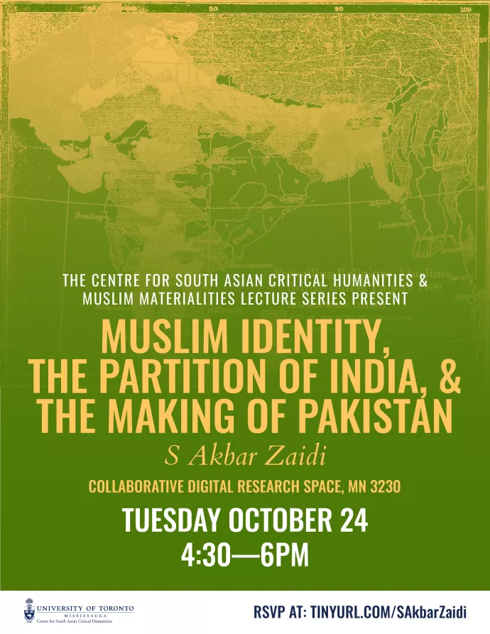 Akbar Zaidi event poster