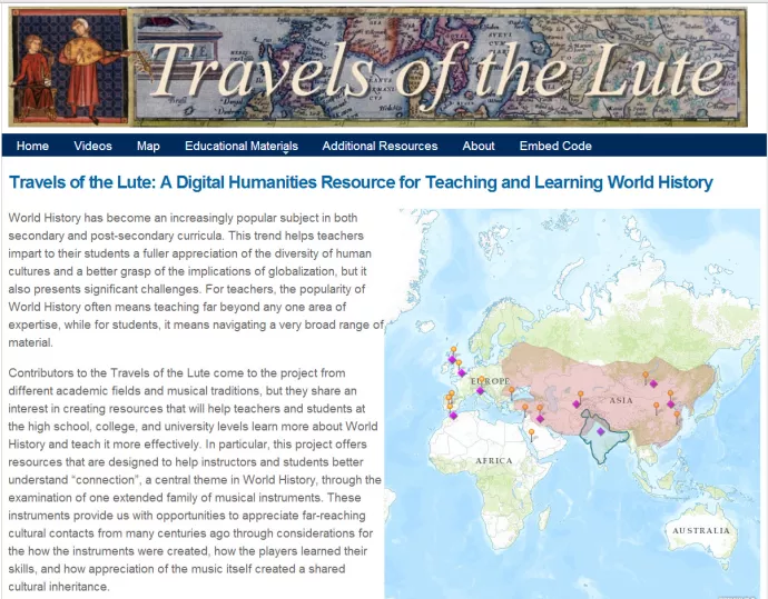 Travels of the Lute Website