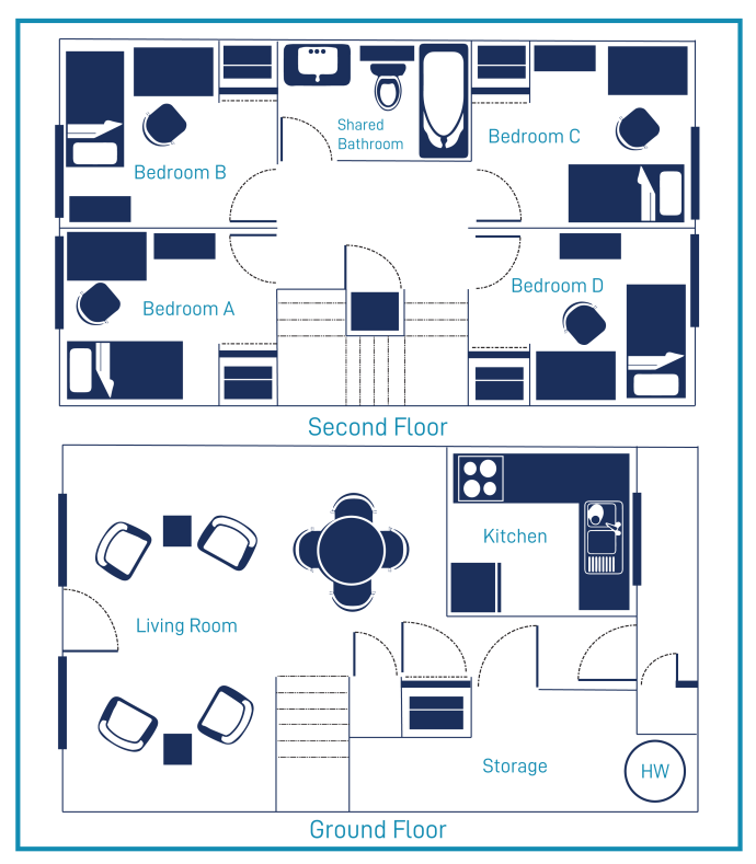 Floor plan of McLuhan Court