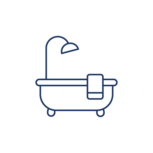 Icon of bathtub and shower