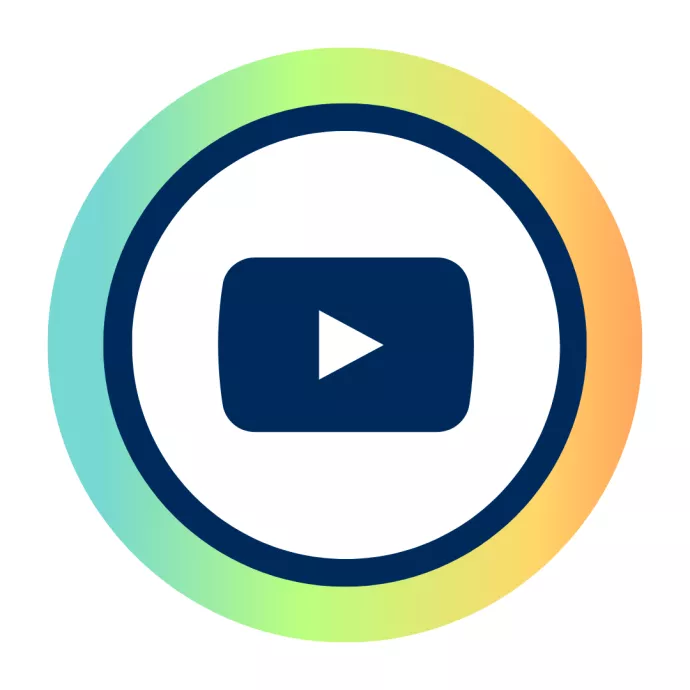 youtube gradient icon