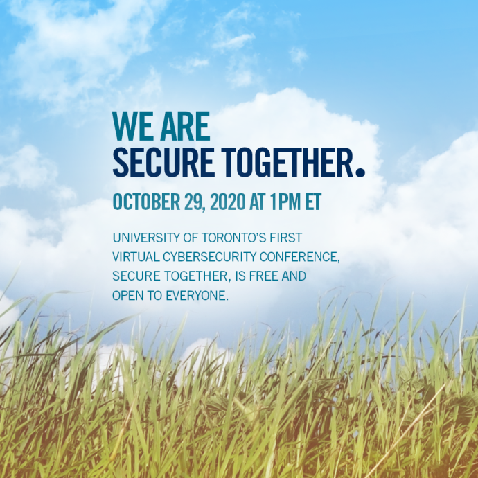 Watch the Secure Together conference with us online on Oct  29 2020 at 1PM ET