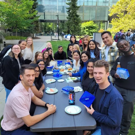 Students at a lunch