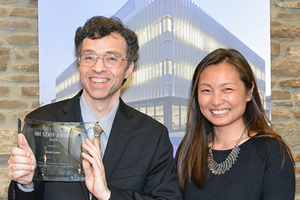 David Linden with his IMI Award presented by Soo Min Toh