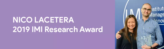 Nico Lacetera | 2019 IMI Research Award