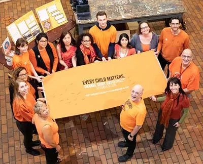 Students, staff and faculty gather at U of T to commemorate Orange T Shirt Day