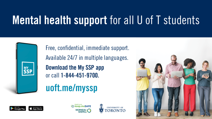 Mental Health support for all U of T students