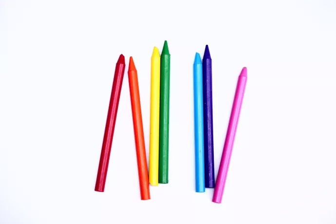 Rainbow coloured pencils
