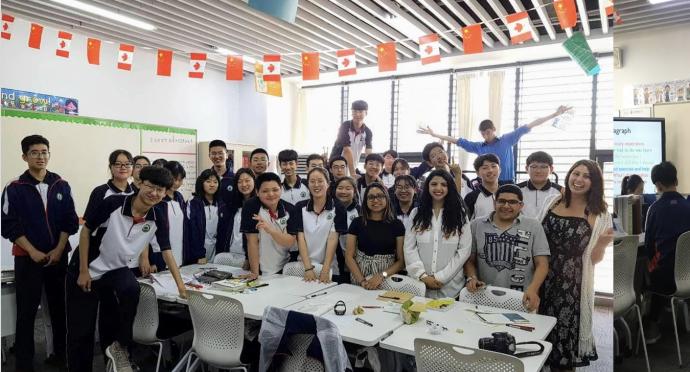 Education Studies Students Interning in a school in Weifang, China