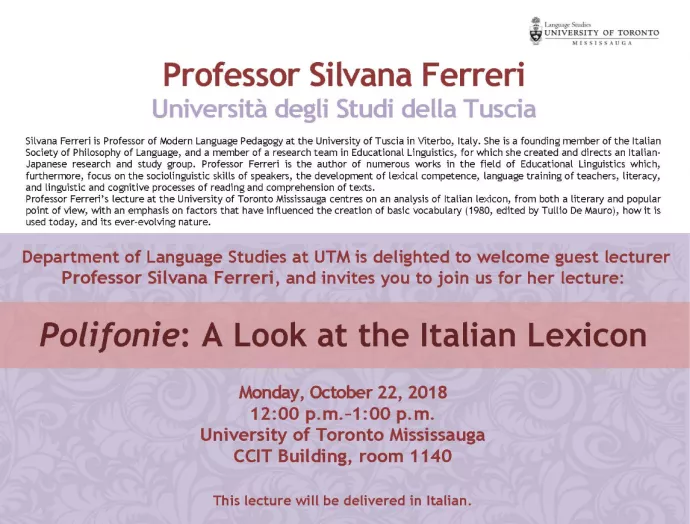 Professor Ferreri Lecture 