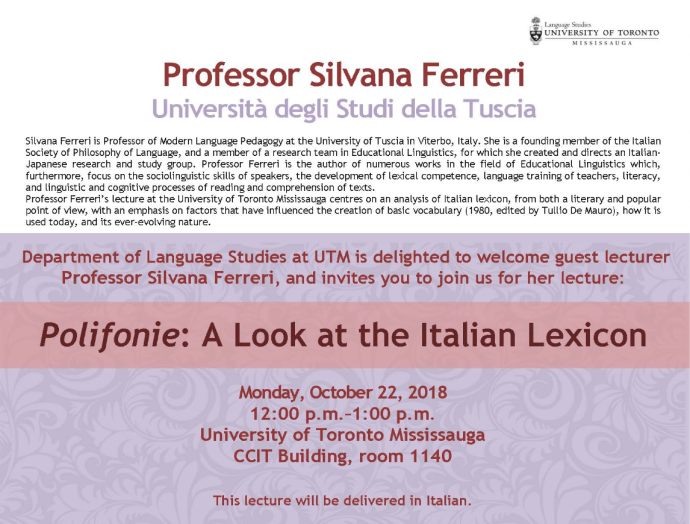 Professor Ferreri Lecture 