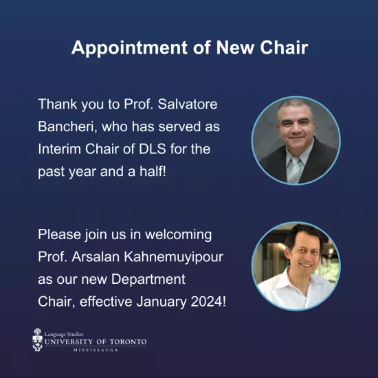 Appointment of New Chair