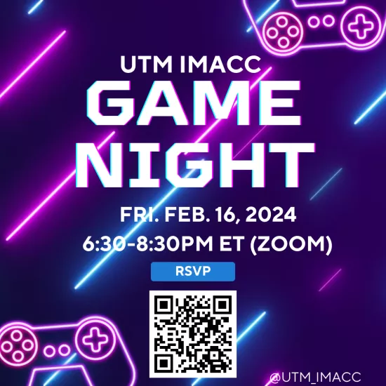 IMACC Game Night poster