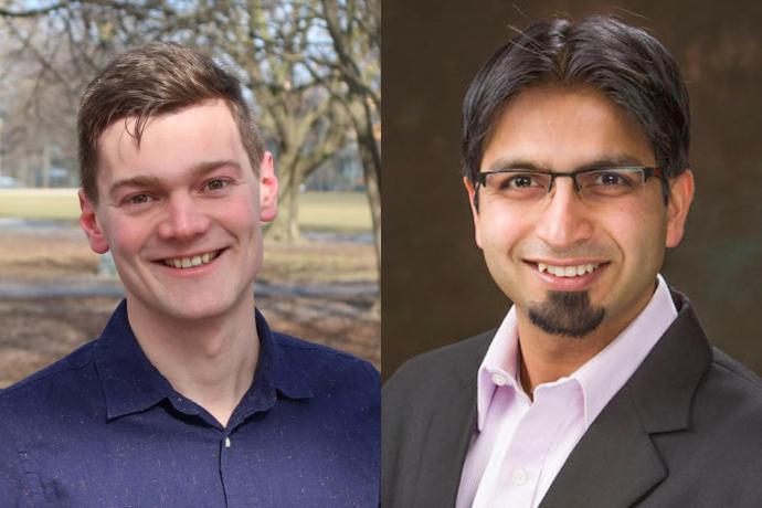 UTM mathematician Duncan Dauvergne (left) and computer scientist Sushant Sachdeva have been awarded Sloan Research Fellowships for their outstanding contributions.