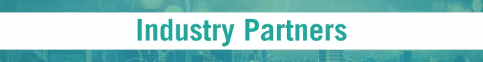 Banner with "Industry Partners" in teal