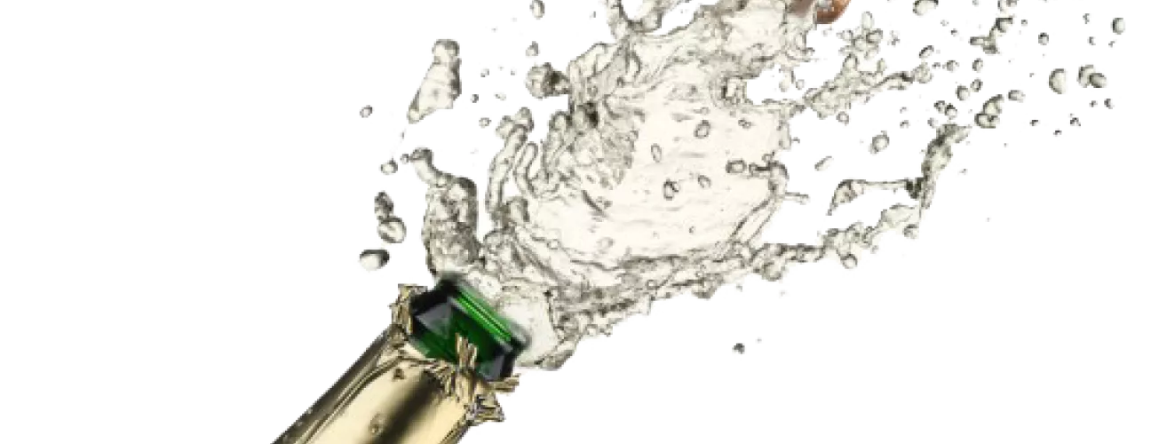 Image of a champagne bottle popping. Picture from freepngimg.com.