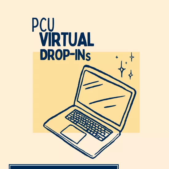 PCU Virtual Drop-Ins Poster