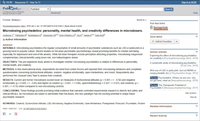 Screenshot of CPS paper publication