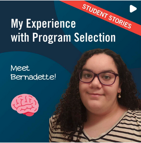 Instagram Video: My Experience with Program Selection - Bernadette