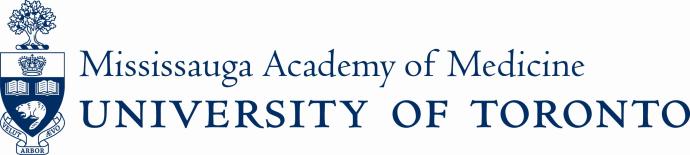 Mississauga Academy of Medicine University of Toronto crest and logo
