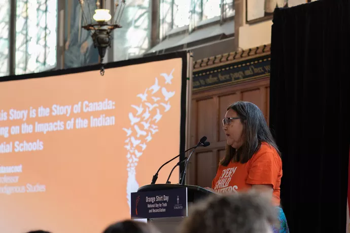 Brenda Wastasecoot, an assistant professor at the Centre for Indigenous Studies who is Cree from Churchill, Man, reflected on the trauma residential schools inflicted on her family