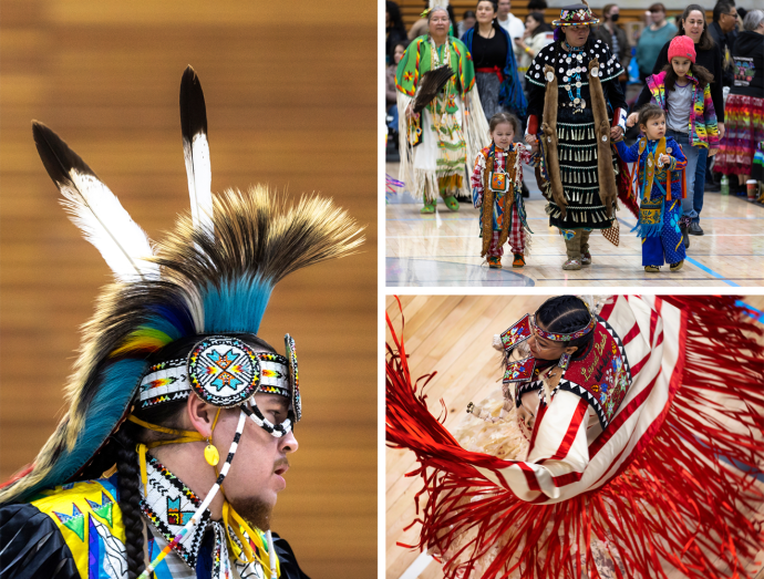 Various performances at the All-Nations Powwow, hosted on the UTM campus