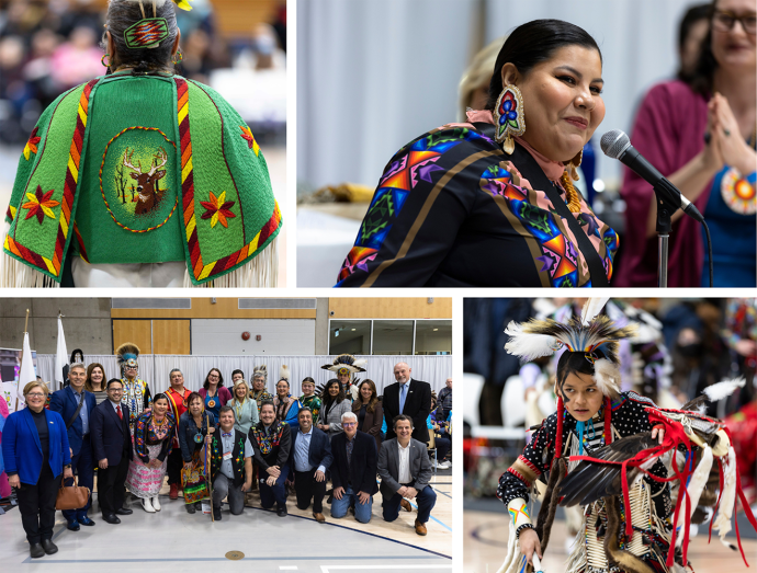 Various performances, speakers and attendees at the All-Nations Powwow, hosted on the UTM campus