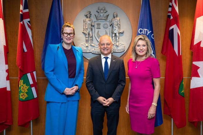 Alexandra Gillespie, Meric Gertler and Bonnie Crombie at City of Mississauga 