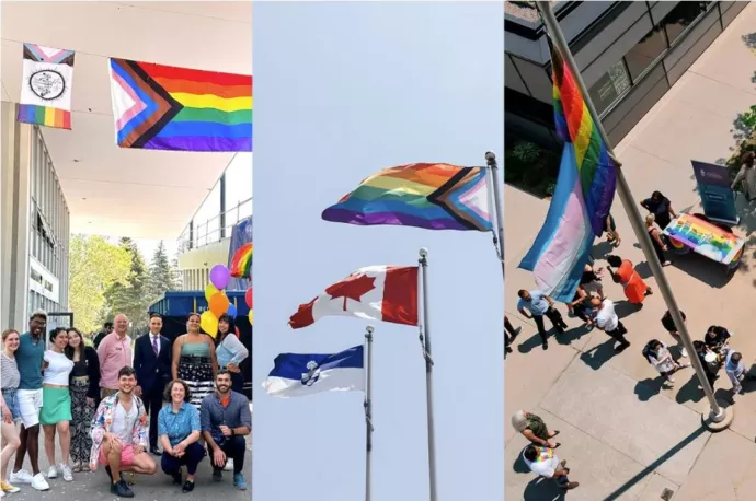 Compilation of Pride events across three campuses