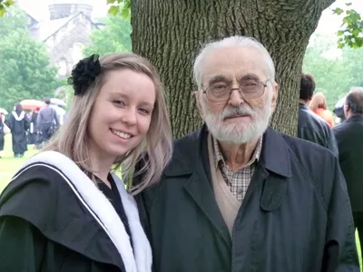 Kristin Smith and her grandfather, Lloyd