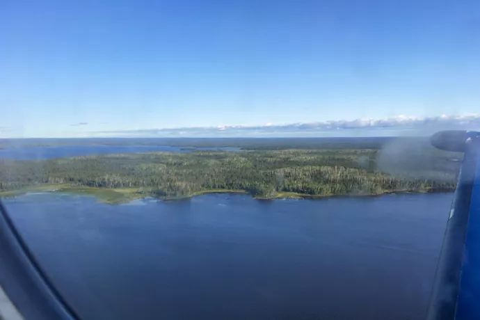 aerial view of First Nations communities in Northern Ontario
