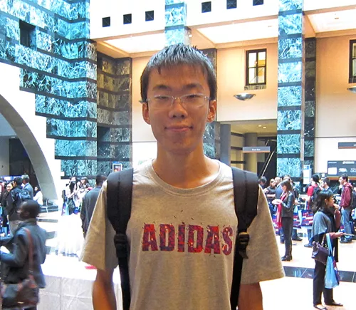 Rikon Yu, new computer science student from China