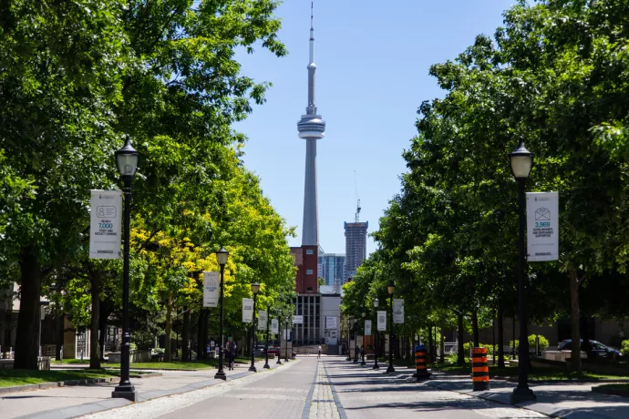 Downtown UTM campus, looking south to the CN Tower