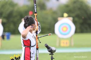 Archery featuring female athlete