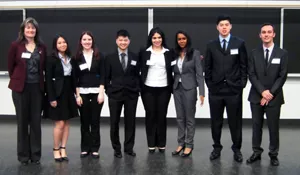 Professor Tracey Rogers (red jacket) with forensic science students