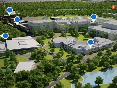 virtual map of UTM campus