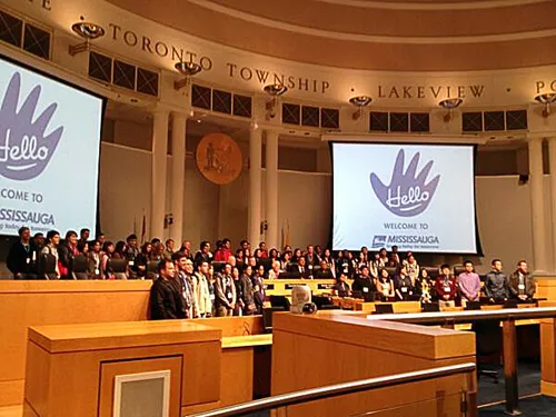 International student welcome at the City of Mississauga Civic Centre