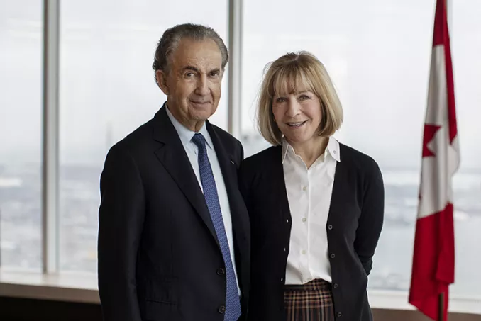 Gerald Schwartz and Heather Reisman