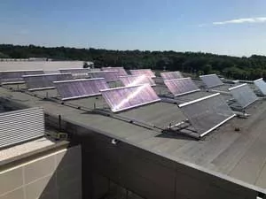 Solar panels on the RAWC roof.