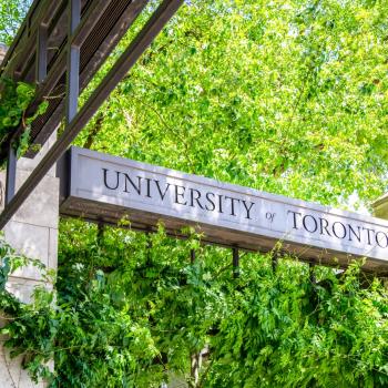 University of Toronto sign in summer or spring