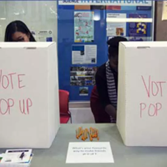 Voting pop-up stations