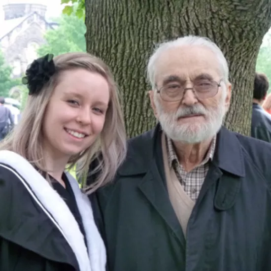 Kristin Smith and her grandfather, Lloyd