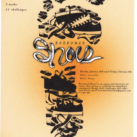 Event poster for Borrowed Shoes