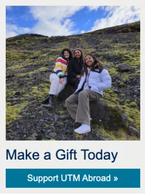 Students on a UTM Abroad experience in Iceland