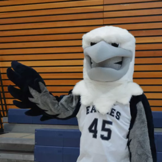 UTM Eagle mascot.