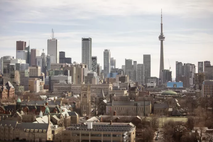Toronto skyline, as seen from the University of Toronto campus 