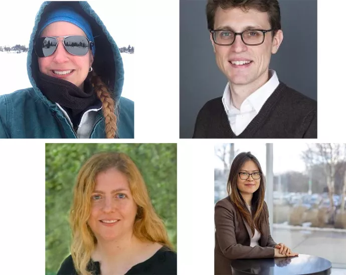 Image of 2020 Research Prize recipients (Laura Brown, Boris Chrubasik, Shannon McCauley and Liye Xie)