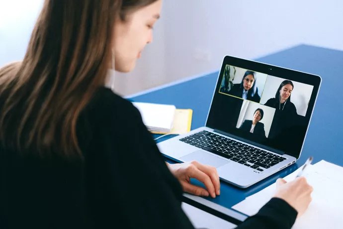Image of people on a video call