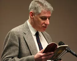 English & Drama professor Richard Greene reading from Dante's House